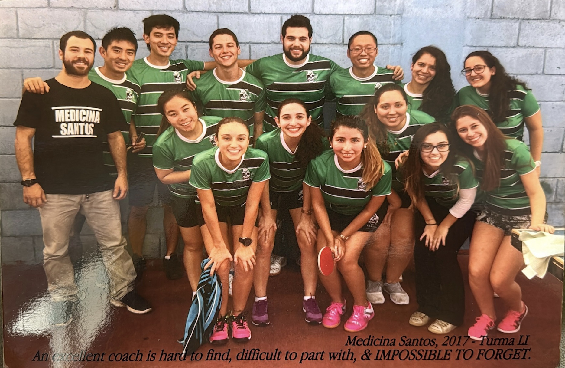 Equipe Medicina Santos em 2017